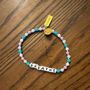 Little words project bracelet. Crayola line. Size Medium/large. Breathe.